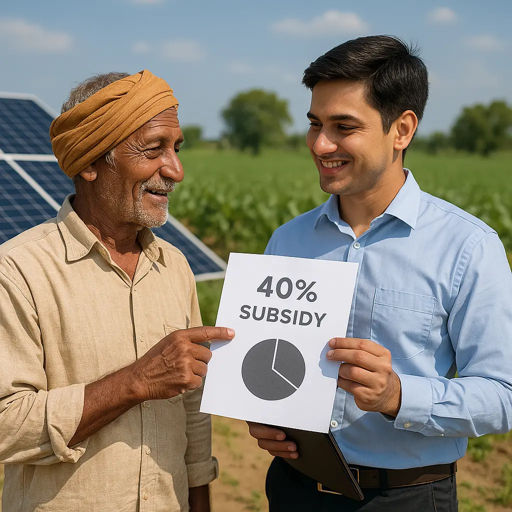40 percent subsidy for farmers