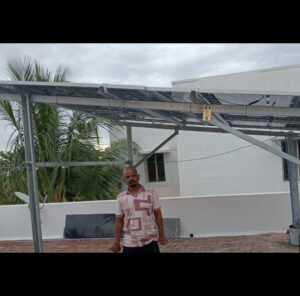 happy customer with our completed work